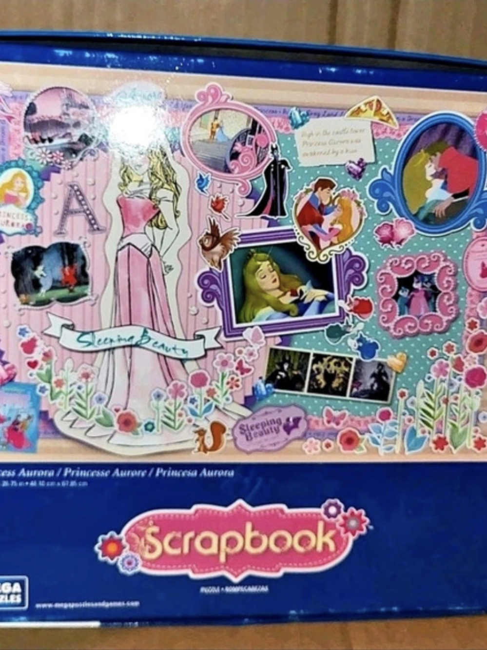 Mega Puzzles Disney Princess Scrapbook Sleeping Beauty 1000 Piece Jigsaw Puzzle